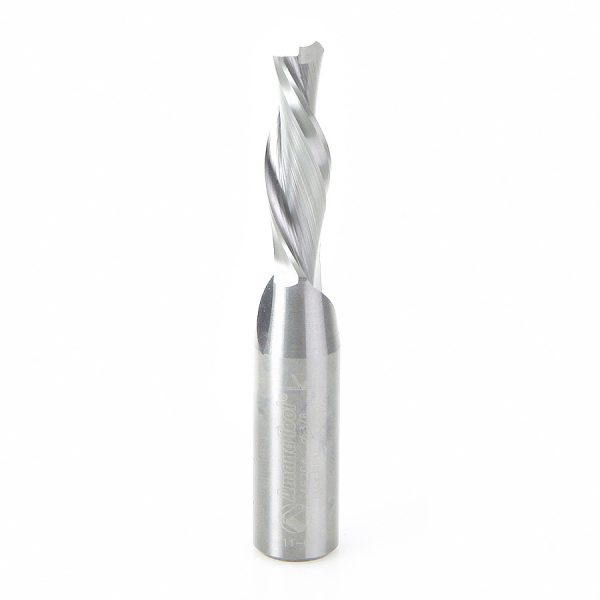 Amana 46204 Solid Carbide Spiral Plunge 3/8 Dia x 1-1/4 x 1/2 Inch Shank Down-Cut