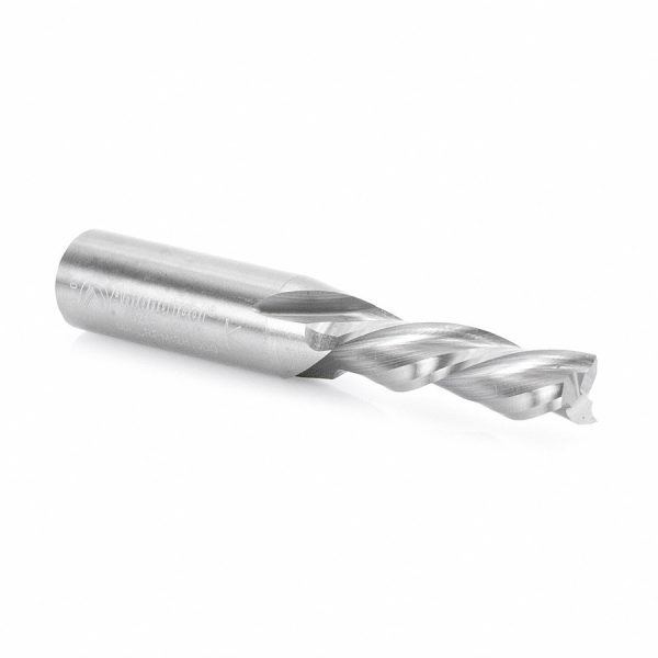Amana 46214 Solid Carbide Spiral Plunge 3/8 Dia x 1-1/4 x 3/8 Inch Shank Down-Cut, 3-Flute