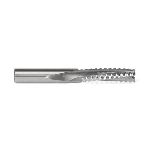 Amana 46223 CNC Solid Carbide Roughing Spiral 3 Flute Chipbreaker 3/8 Dia x 1-1/4 x 3/8 Inch Shank Down-Cut Router Bit