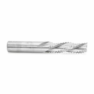 Amana 46224 CNC Solid Carbide Roughing Spiral 3 Flute Chipbreaker 1/2 Dia x 1-5/8 x 1/2 Inch Shank Down-Cut Router Bit