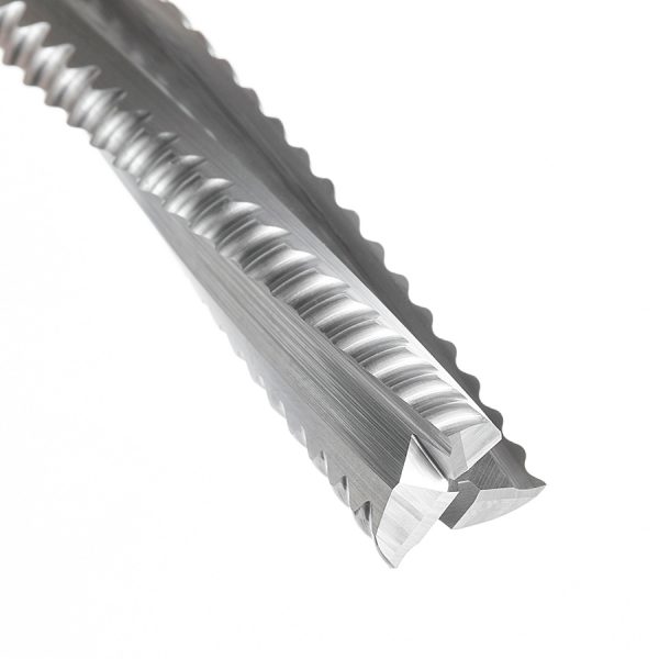 Amana 46226 CNC Solid Carbide Roughing Spiral 3 Flute Chipbreaker 1/2 Dia x 2 Inch x 1/2 Shank Down-Cut Router Bit