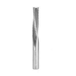 Amana 46226 CNC Solid Carbide Roughing Spiral 3 Flute Chipbreaker 1/2 Dia x 2 Inch x 1/2 Shank Down-Cut Router Bit