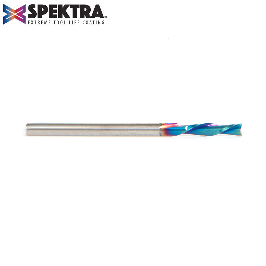 Amana 46227-K Solid Carbide Spektra, Extreme Tool Life Coated Spiral Plunge 1/8 Dia x 1/2 x 1/8 Inch Shank