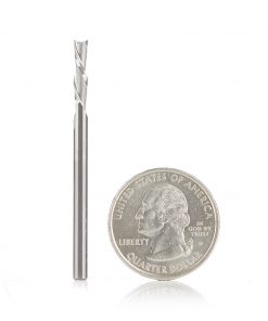Amana 46227 Solid Carbide Spiral Plunge 1/8 Dia x 1/2 x 1/8 Shank x 2 Inch Long Down-Cut