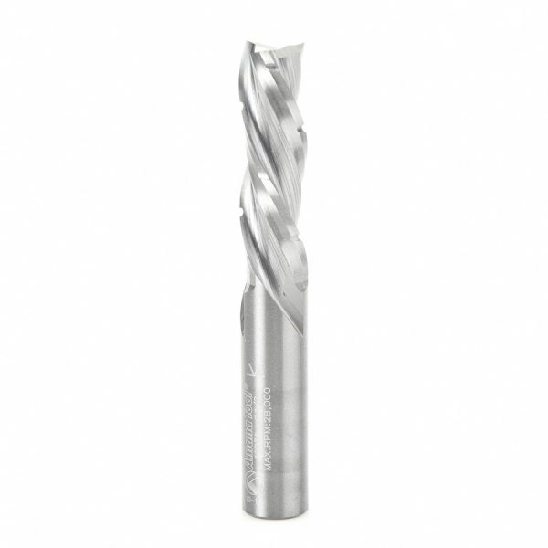 Amana 46234 CNC Solid Carbide Spiral Flute Roughing/Finishing with Chipbreaker 1/2 Dia x 1-5/8 x 1/2 Inch Shank Down-Cut Router Bit