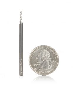 Amana 46237 Solid Carbide Spiral Plunge 1/16 Dia x 3/16 x 1/8 Shank x 2 Inch Long Down-Cut