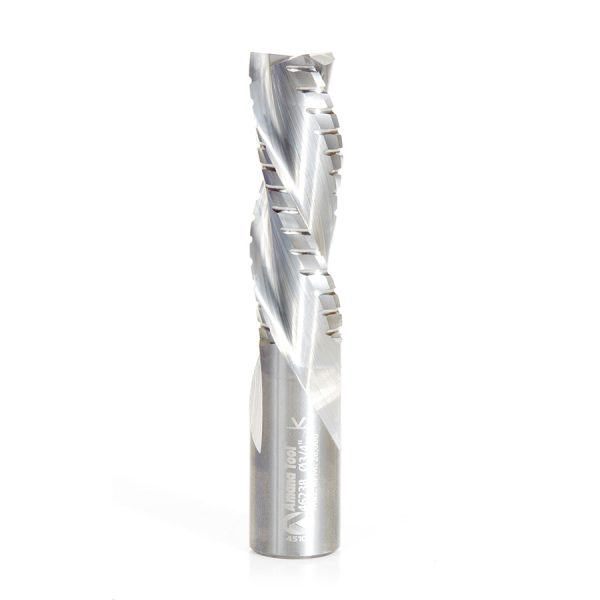 Amana 46238 CNC Solid Carbide Spiral Flute Roughing/Finishing with Chipbreaker 3/4 Dia x 2-1/4 x 3/4 Shank Down-Cut Router Bit