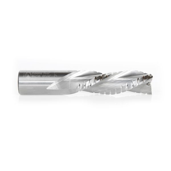 Amana 46238 CNC Solid Carbide Spiral Flute Roughing/Finishing with Chipbreaker 3/4 Dia x 2-1/4 x 3/4 Shank Down-Cut Router Bit
