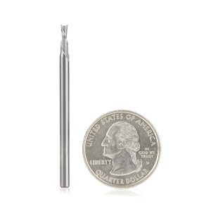 Amana 46239 Solid Carbide Spiral Plunge 3/32 Dia x 1/4 x 1/8 Shank x 2 Inch Long Down-Cut