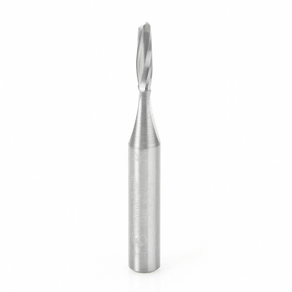 Amana 46241 Solid Carbide Spiral Plunge for Solid Wood 1/8 Dia x 1/2 x 1/4 Inch Shank Up-Cut