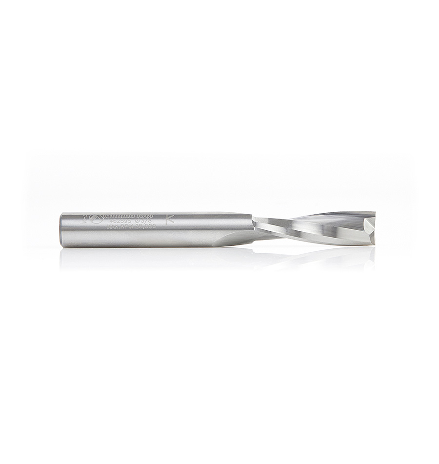 Amana 46259S Solid Carbide Spiral Plunge for Solid Wood 3/8 Dia x 1-1/4 x 3/8 Shank Up-Cut