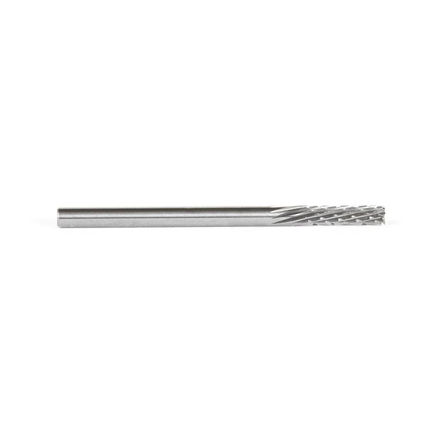 Amana 46260 Solid Carbide CNC Spiral Carbon Graphite & Carbon Fiber Panel Cutting 1/8 Dia x 1/2 x 1/8 Shank x 2 Inch Long Down-Cut Router Bit