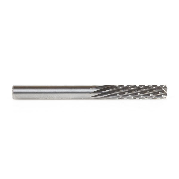 Amana 46262 Solid Carbide CNC Spiral Carbon Graphite & Carbon Fiber Panel Cutting 3/16 Dia x 5/8 x 3/16 Shank x 2 Inch Long Down-Cut Router Bit