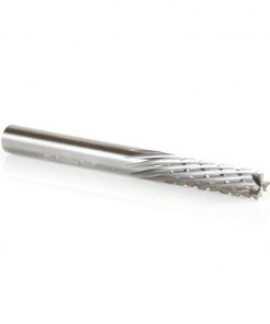 Amana 46262 Solid Carbide CNC Spiral Carbon Graphite & Carbon Fiber Panel Cutting 3/16 Dia x 5/8 x 3/16 Shank x 2 Inch Long Down-Cut Router Bit