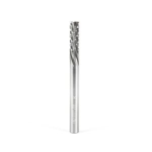 Amana 46264 Solid Carbide CNC Spiral Carbon Graphite & Carbon Fiber Panel Cutting 1/4 Dia x 3/4 x 1/4 Shank x 3 Inch Long Down-Cut Router Bit