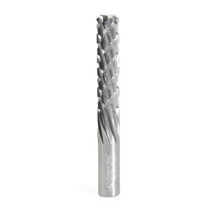 Amana 46268 Solid Carbide CNC Spiral Carbon Graphite & Carbon Fiber Cutting 1/2 Dia x 2-1/8 x 1/2 Shank x 4 Inch Long Down-Cut Router Bit