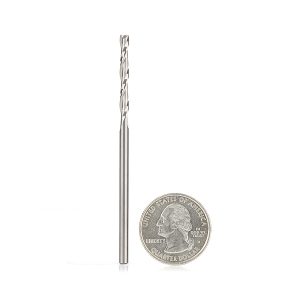 Amana 46269 Solid Carbide CNC Foam Cutting Up-Cut Square End Spiral 1/8 Dia x 1-1/16 x 1/8 Shank Router Bit
