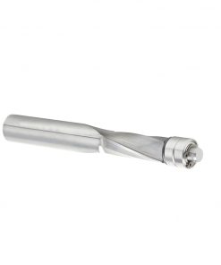 Amana 46300 Solid Carbide UltraTrim Spiral 1/2 Dia x 1-1/4 x 1/2 Inch Shank with Double Lower Ball Bearing Up-Cut