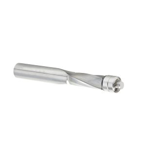 Amana 46300 Solid Carbide UltraTrim Spiral 1/2 Dia x 1-1/4 x 1/2 Inch Shank with Double Lower Ball Bearing Up-Cut