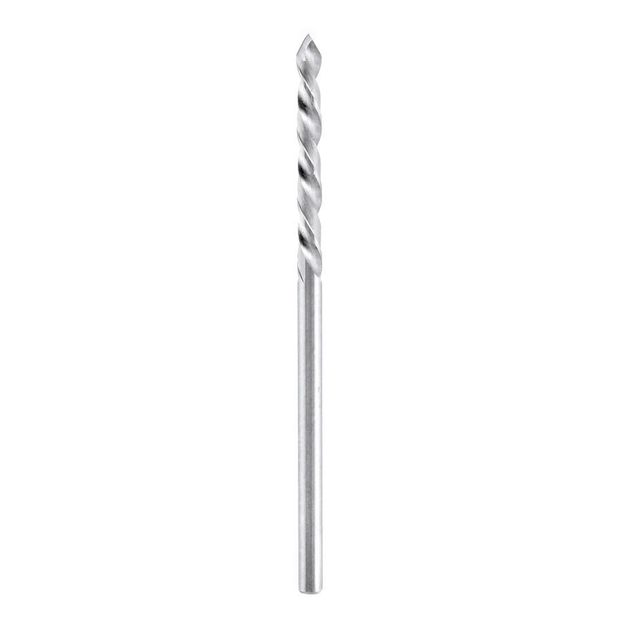 Amana 463002 Solid Carbide Drill Bit L/H 2mm Dia x 49mm Long x 2mm Shank