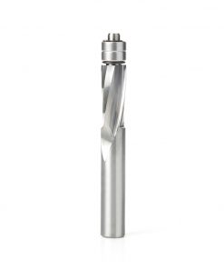 Amana 46300 Solid Carbide UltraTrim Spiral 1/2 Dia x 1-1/4 x 1/2 Inch Shank with Double Lower Ball Bearing Up-Cut