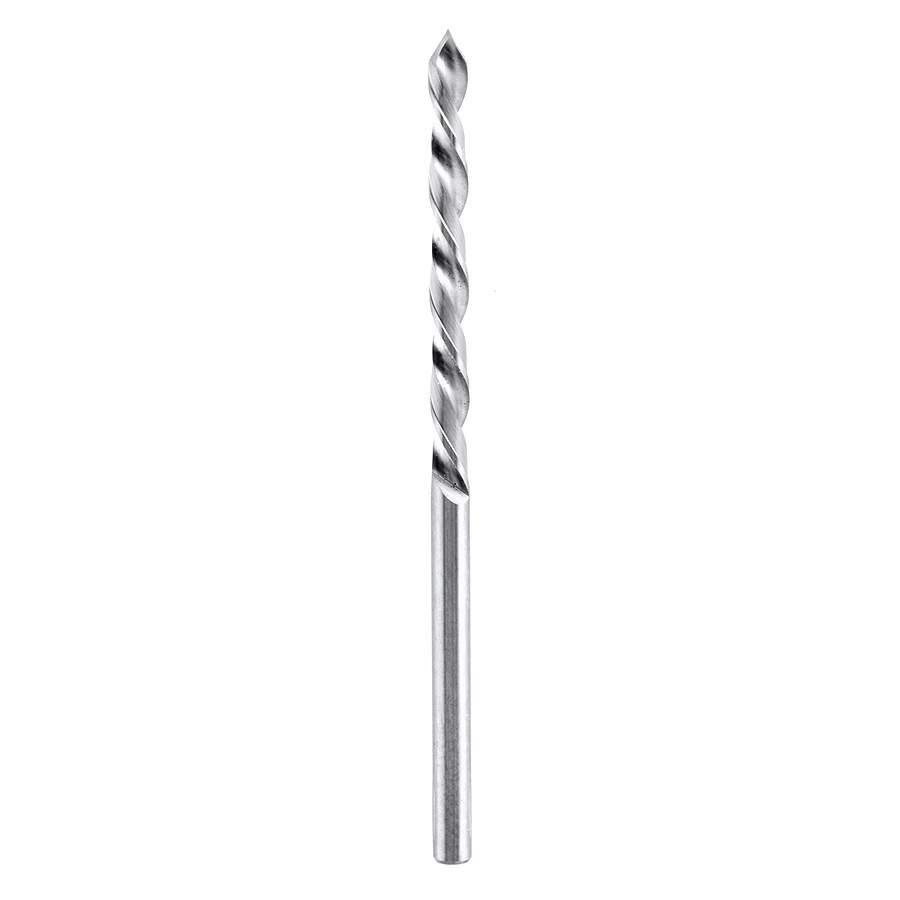 Amana 463025 Solid Carbide Drill Bit L/H 2.5mm Dia x 55mm Long x 2.5mm Shank