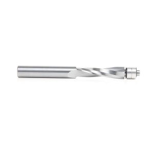 Amana 46304 Solid Carbide UltraTrim Spiral 1/2 Dia x 2 Inch x 1/2 Shank with Double Lower Ball Bearing Up-Cut