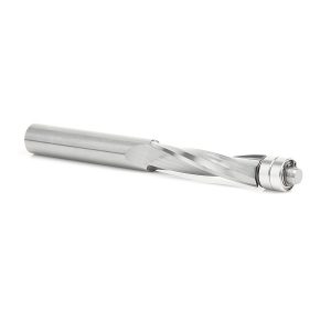 Amana 46304 Solid Carbide UltraTrim Spiral 1/2 Dia x 2 Inch x 1/2 Shank with Double Lower Ball Bearing Up-Cut