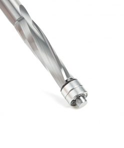 Amana 46304 Solid Carbide UltraTrim Spiral 1/2 Dia x 2 Inch x 1/2 Shank with Double Lower Ball Bearing Up-Cut