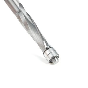 Amana 46304 Solid Carbide UltraTrim Spiral 1/2 Dia x 2 Inch x 1/2 Shank with Double Lower Ball Bearing Up-Cut