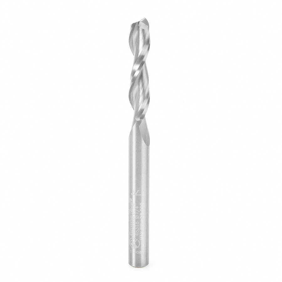 Amana 46316 Solid Carbide Spiral Plunge 1/4 Dia x 1-1/8 x 1/4 Inch Shank Up-Cut
