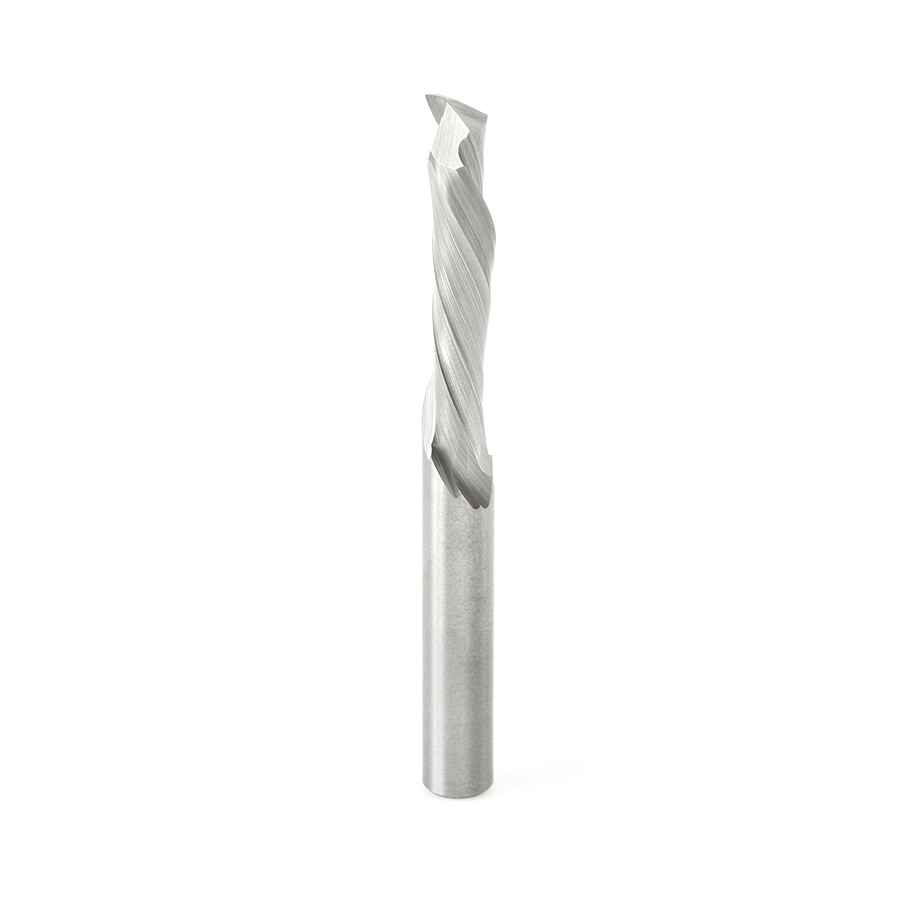Amana 46322 CNC Solid Carbide Compression Spiral for Solid Wood 1/4 Dia x 7/8 x 1/4 Shank x 2-1/2 Inch Long Single Flute Router Bit