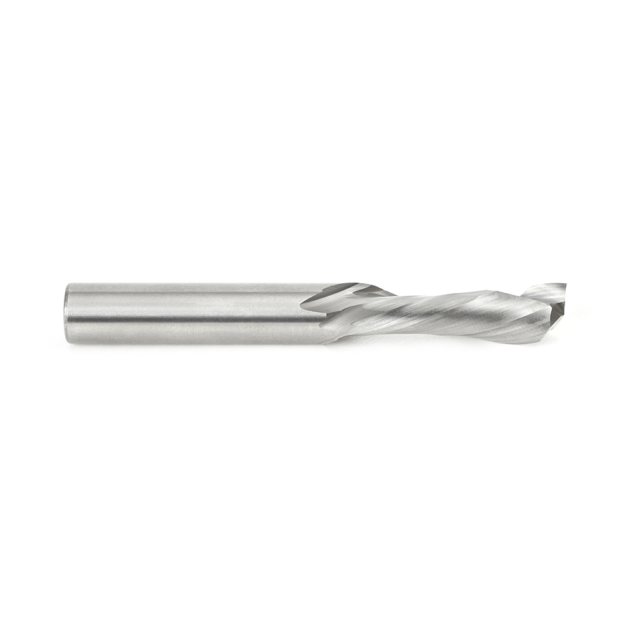 Amana 46324 CNC Solid Carbide Compression Spiral for Solid Wood 3/8 Dia x 7/8 x 3/8 Shank x 3 Inch Long Single Flute Router Bit
