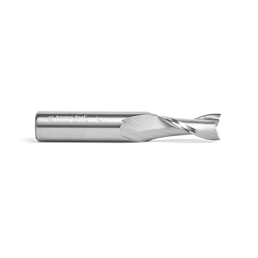 Amana 46335 Solid Carbide Spiral Plunge 7/16 Dia x 1 x 1/2 Inch Shank Up-Cut