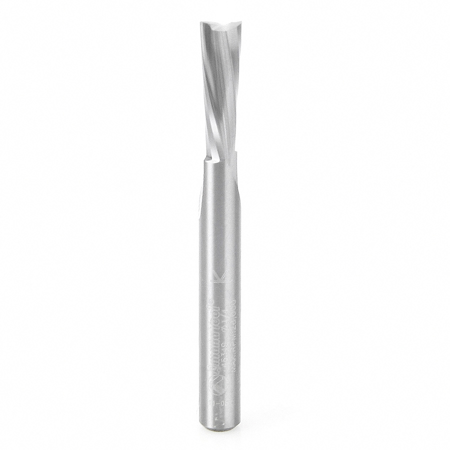 Amana 46349 Solid Carbide Spiral Plunge for Solid Wood 1/4 Dia x 3/4 x 1/4 Inch Shank Down-Cut
