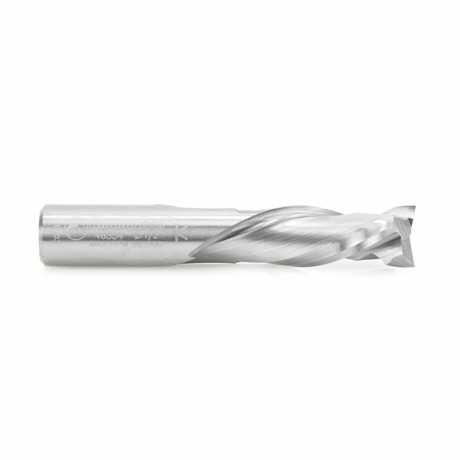 Amana 46354 CNC Solid Carbide Mortise Compression Spiral 1/2 Dia x 1-1/4 x 1/2 Inch Shank