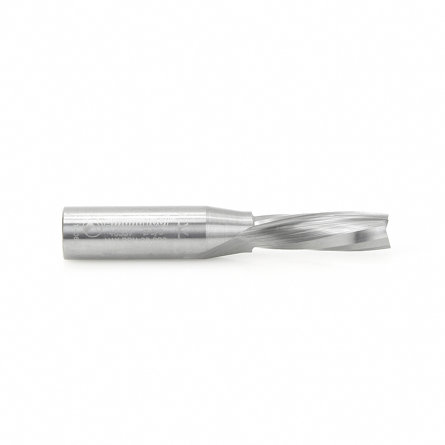Amana 46357 Solid Carbide Spiral Plunge for Solid Wood 3/8 Dia x 1-1/4 x 1/2 Inch Shank Down-Cut