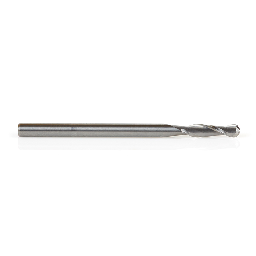 Amana 46375 Solid Carbide Up-Cut Ball Nose Spiral 1/8 Dia x 1/2 Inch x 1/8 Shank Router Bit