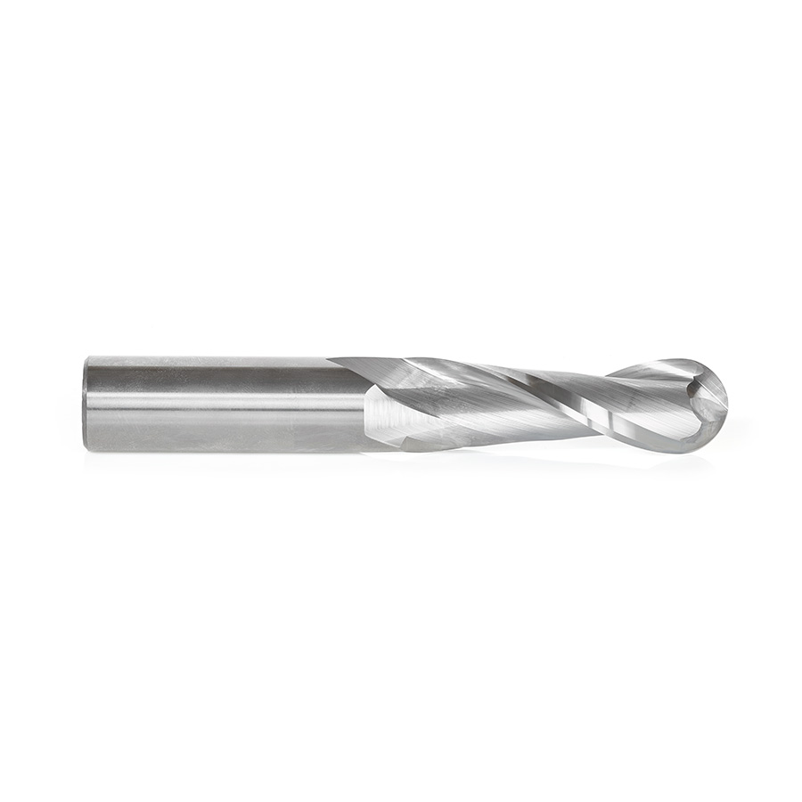 Amana 46387 CNC Solid Carbide Up-Cut Ball Nose Spiral 3/4 Dia x 2-1/2 x 3/4 Shank Router Bit