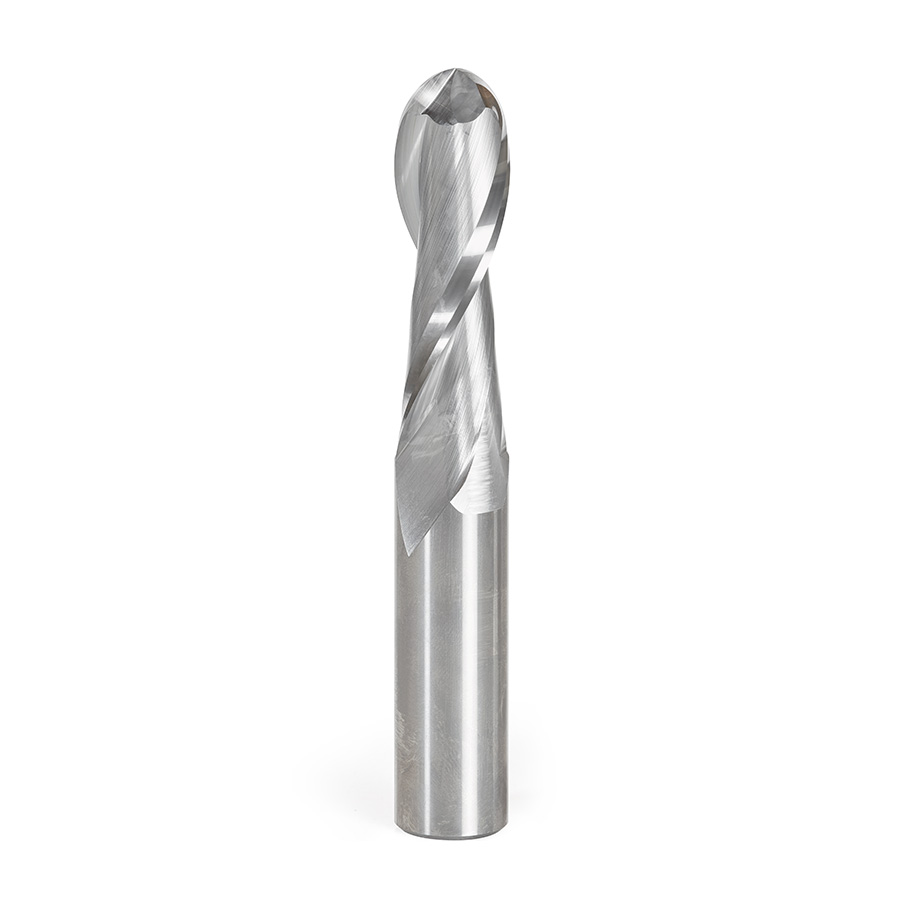 Amana 46387 CNC Solid Carbide Up-Cut Ball Nose Spiral 3/4 Dia x 2-1/2 x 3/4 Shank Router Bit