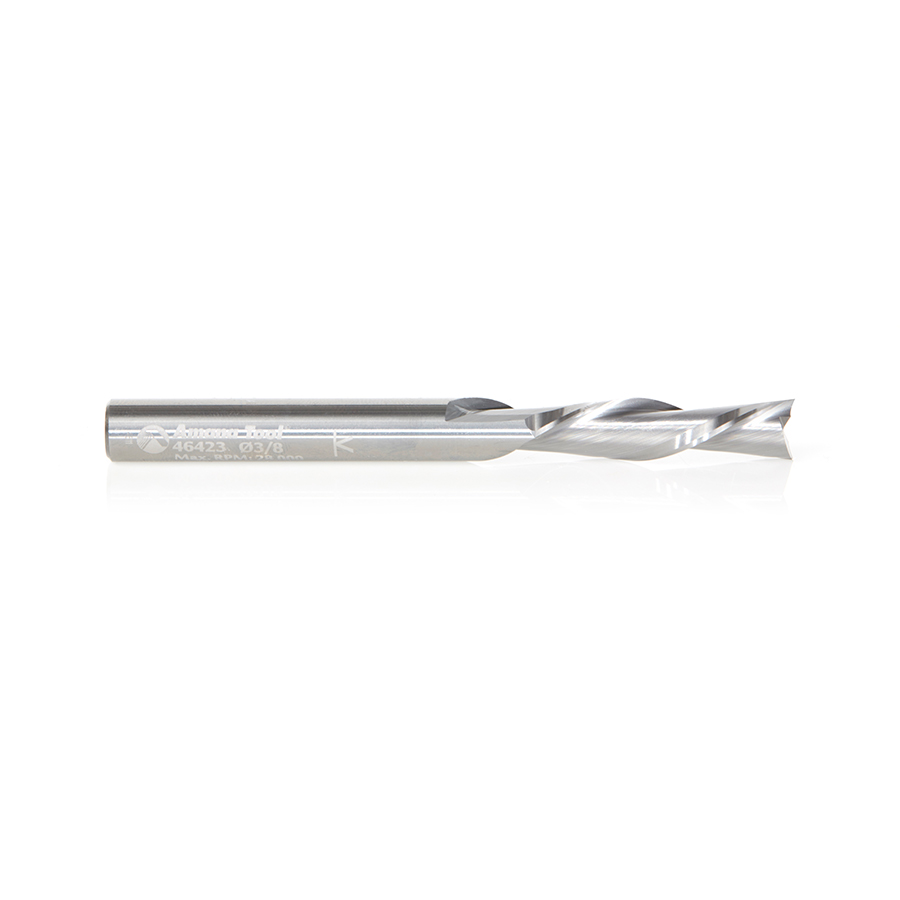 Amana 46423 Solid Carbide Spiral Plunge 3/8 Dia x 1-1/2 x 3/8 Inch Shank Down-Cut