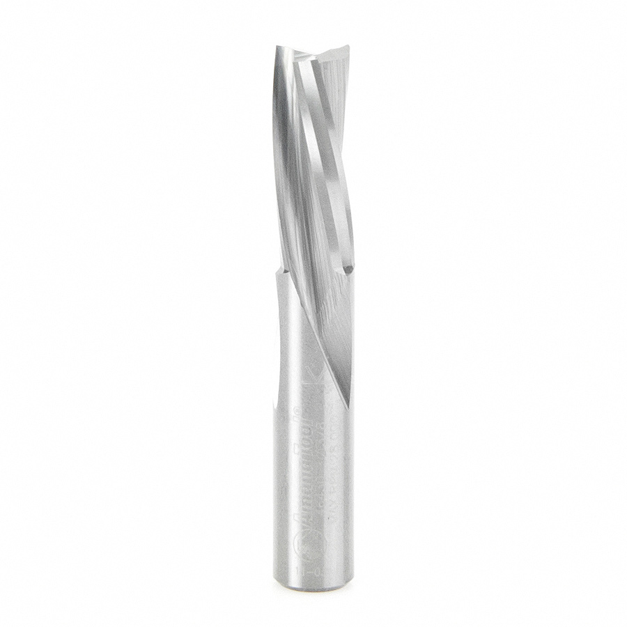 Amana 46430 Solid Carbide Slow Spiral Flute Plunge 3/8 Dia x 1 Inch x 3/8 Shank Router Bit