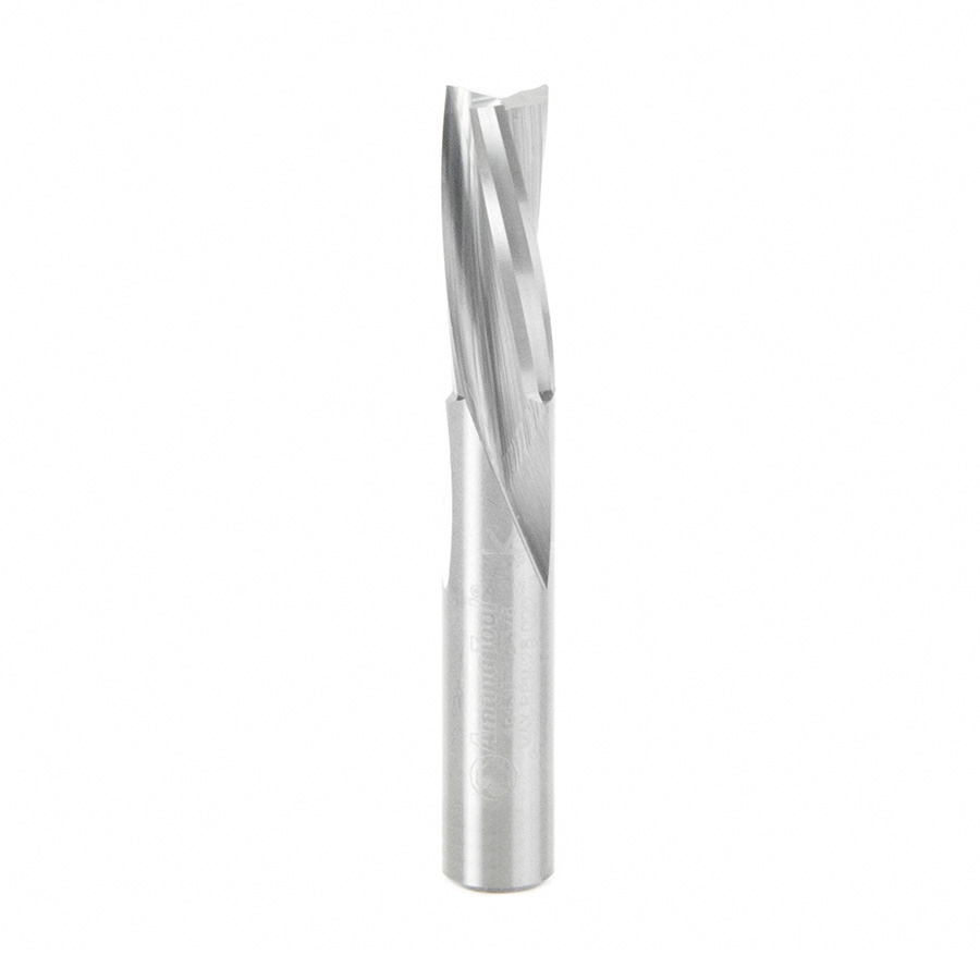 Amana 46431 Solid Carbide Slow Spiral Flute Plunge 3/8 Dia x 1 Inch x 3/8 Shank Router Bit