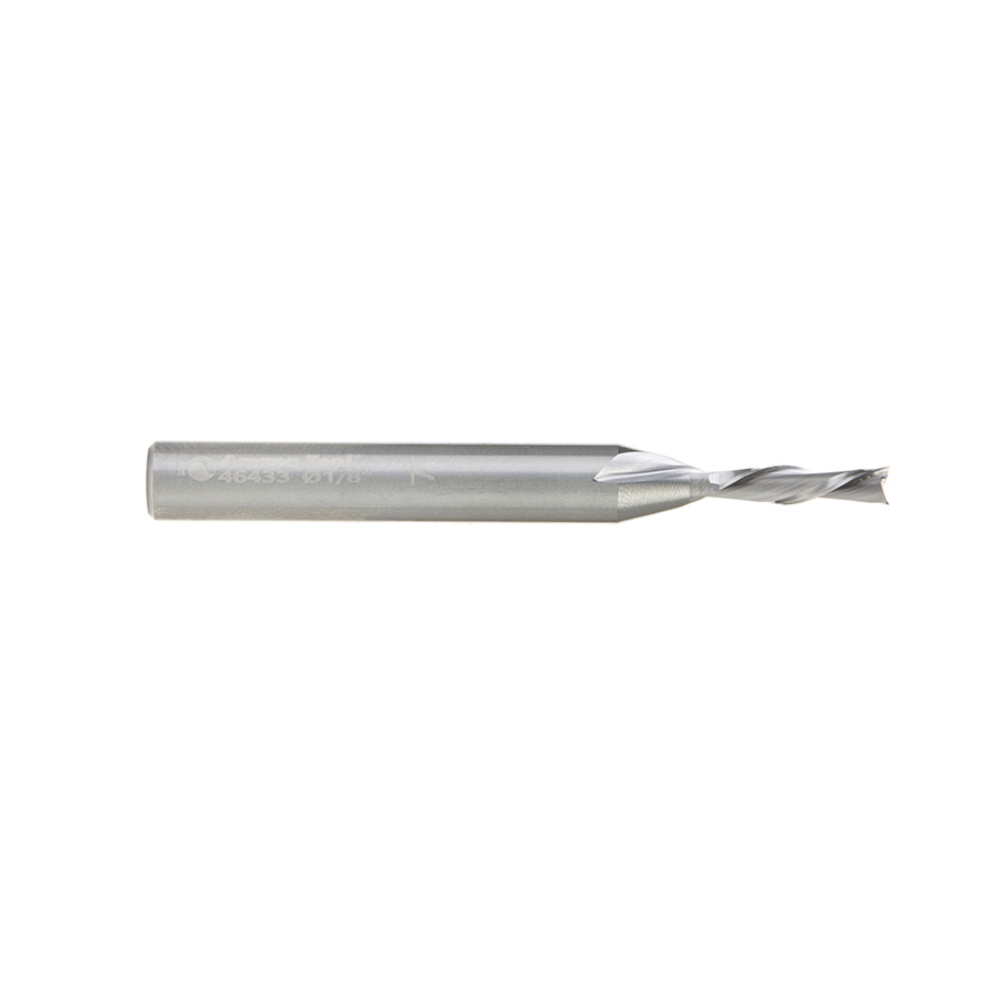Amana 46433 Solid Carbide Spiral Plunge 1/8 Dia x 1/2 x 1/4 Inch Shank Down-Cut