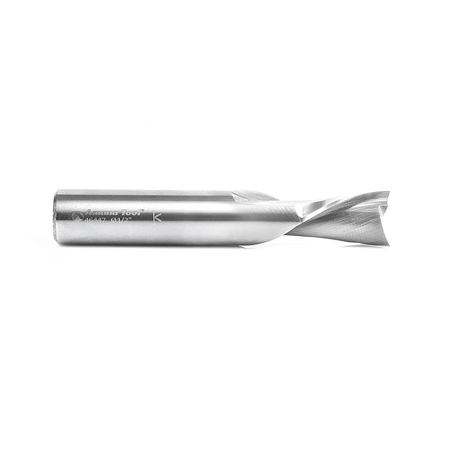 Amana 46447 Solid Carbide Spiral Plunge 1/2 Dia x 7/8 x 1/2 Inch Shank Down-Cut