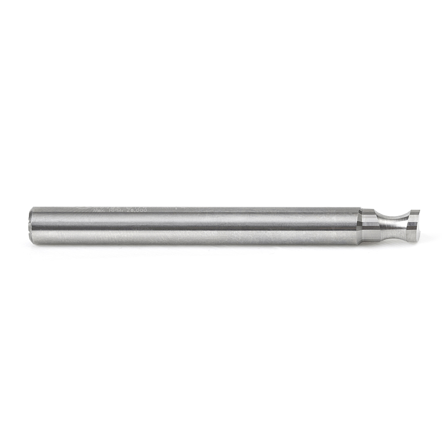 Amana 46452 Solid Carbide 'O' Flute Plastic Edge Rounding 1/4 Dia x 3/16 Radius x 3/8 x 1/4 Inch Shank