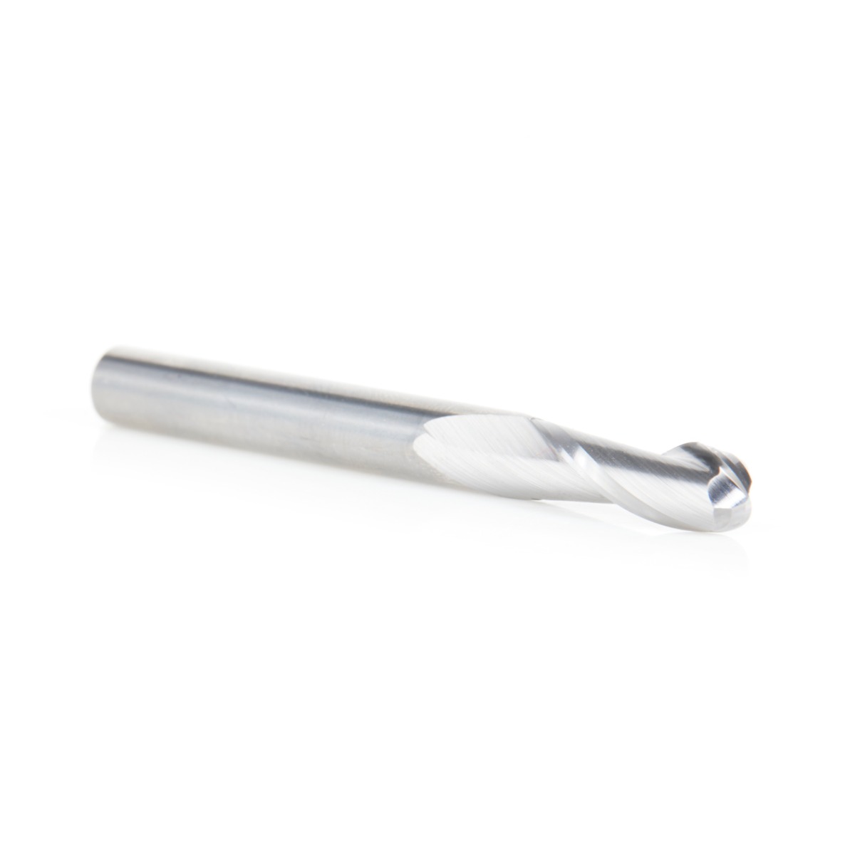 Amana 46463 Solid Carbide Up-Cut Spiral Ball Nose 1/8 Radius x 1/4 Dia x 3/4 x 1/4 Shank x 2-1/2 Inch Long x 2 Flute Router Bit