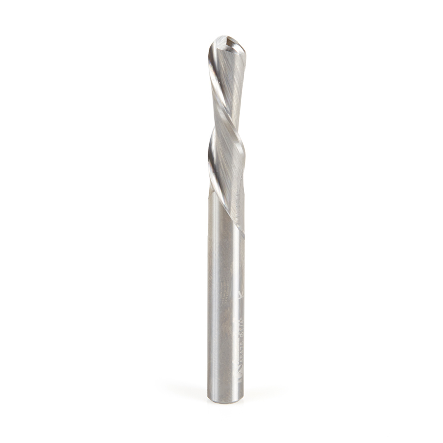 Amana 46476 Solid Carbide Down-Cut Ball Nose Spiral 1/4 Dia x 1 Inch x 1/4 Shank Router Bit
