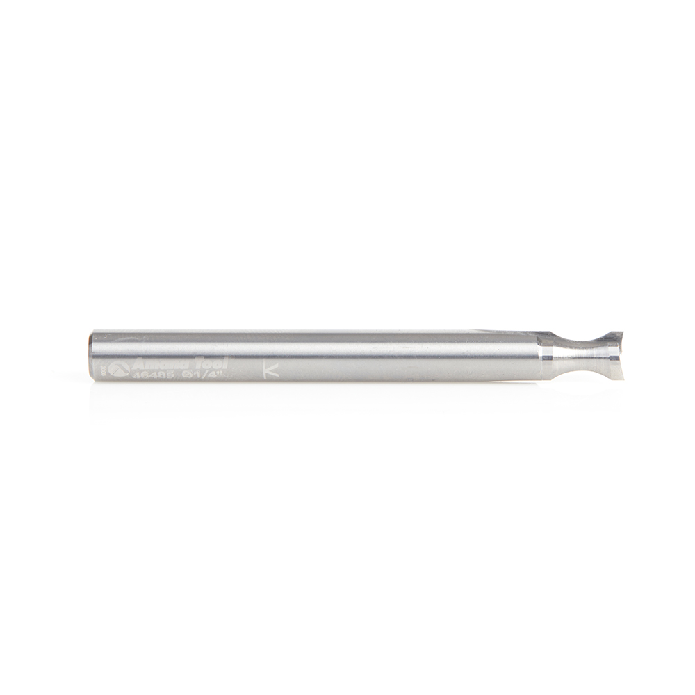 Amana 46485 Solid Carbide Double 'O' Flute Plastic Edge Rounding 1/4 Dia x 1/4 Radius x 3/8 x 1/4 Inch Shank