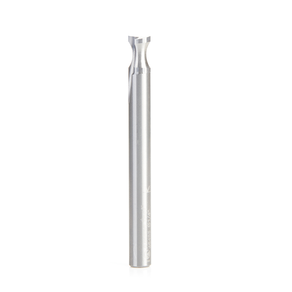 Amana 46485 Solid Carbide Double 'O' Flute Plastic Edge Rounding 1/4 Dia x 1/4 Radius x 3/8 x 1/4 Inch Shank